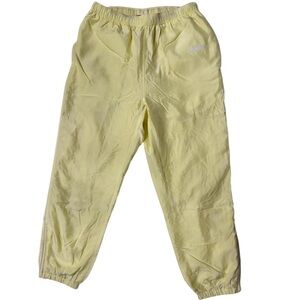 SUPREME  Men’s Lemon Yellow Silk Sweat Pants
